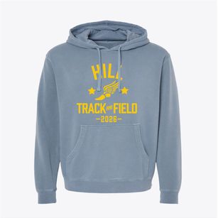 Andrew P. Hill High School Track and Field Pigment-Dyed Hoodie