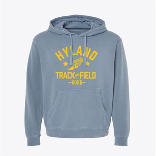 Hyland Christian School Track and Field Pigment-Dyed Hoodie