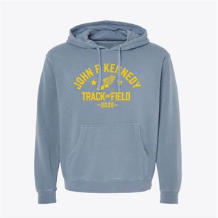 John F Kennedy Elementary School Track and Field Pigment-Dyed Hoodie