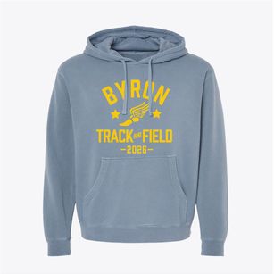 Byron Elementary School Track and Field Pigment-Dyed Hoodie