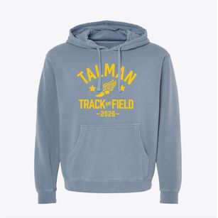 Talman Elementary School Track and Field Pigment-Dyed Hoodie