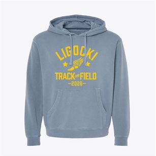 Ligocki High School Track and Field Pigment-Dyed Hoodie