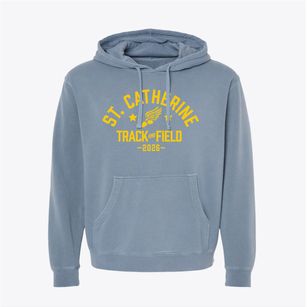 St Catherine Of Sienna Parish Track and Field Pigment-Dyed Hoodie