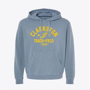 Clarkston High School Track and Field Pigment-Dyed Hoodie