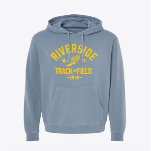 Riverside Junior High School Track and Field Pigment-Dyed Hoodie