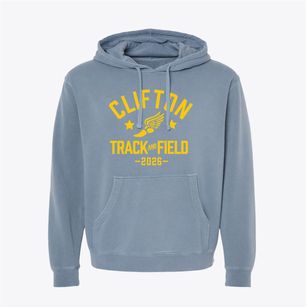 Clifton High School Track and Field Pigment-Dyed Hoodie