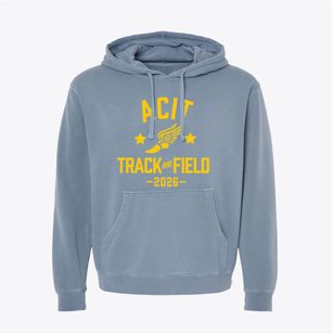 Atlantic County Institute Of Technology Track and Field Pigment-Dyed Hoodie