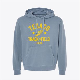Tesago Elementary School Track and Field Pigment-Dyed Hoodie