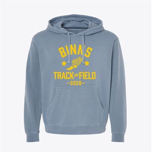 Binns Elementary School Track and Field Pigment-Dyed Hoodie