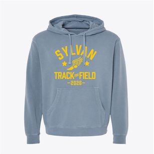 Sylvan Elementary School Track and Field Pigment-Dyed Hoodie