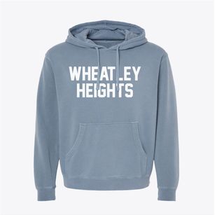 Wheatley Heights New York Classic Block Pigment-Dyed Hoodie