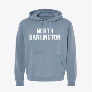 North Barrington Illinois Classic Block Pigment-Dyed Hoodie