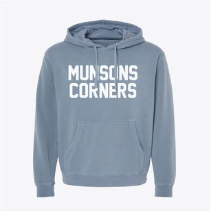Munsons Corners New York Classic Block Pigment-Dyed Hoodie