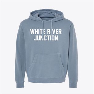 White River Junction Vermont Classic Block Pigment-Dyed Hoodie