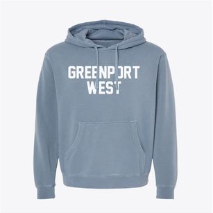 Greenport West New York Classic Block Pigment-Dyed Hoodie