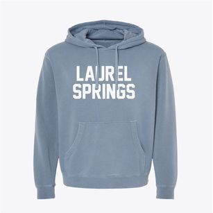 Laurel Springs New Jersey Classic Block Pigment-Dyed Hoodie