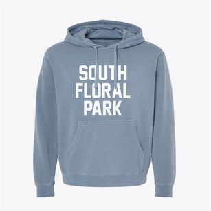South Floral Park New York Classic Block Pigment-Dyed Hoodie
