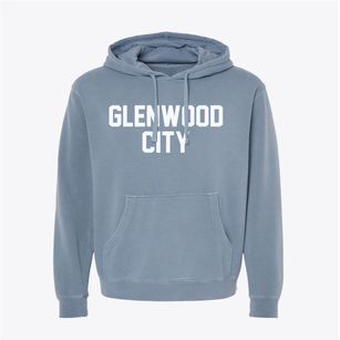 Glenwood City Wisconsin Classic Block Pigment-Dyed Hoodie