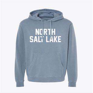 North Salt Lake Utah Classic Block Pigment-Dyed Hoodie