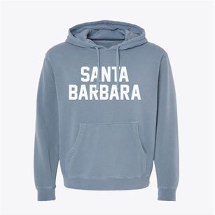 Santa Barbara California Classic Block Pigment-Dyed Hoodie