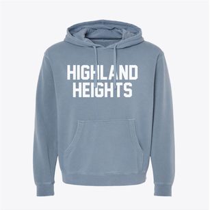 Highland Heights Kentucky Classic Block Pigment-Dyed Hoodie