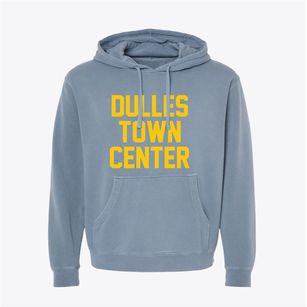 Dulles Town Center Virginia Classic Block Pigment-Dyed Hoodie