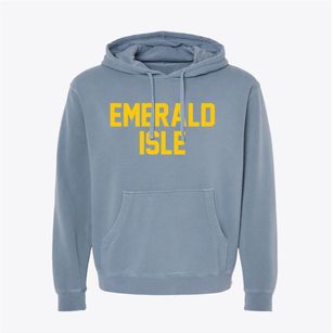 Emerald Isle North Carolina Classic Block Pigment-Dyed Hoodie