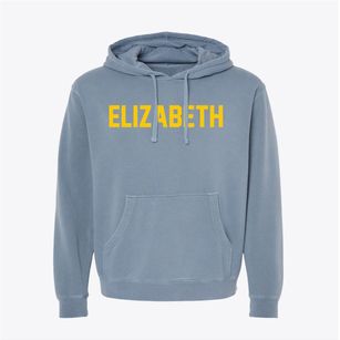 Elizabeth Indiana Classic Block Pigment-Dyed Hoodie