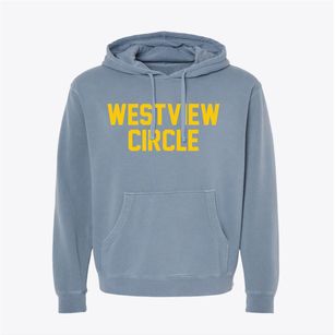 Westview Circle Wyoming Classic Block Pigment-Dyed Hoodie