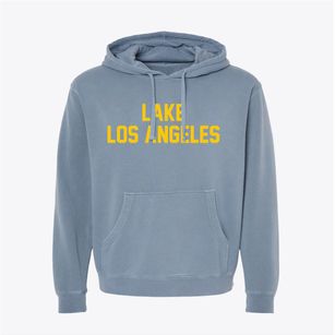 Lake Los Angeles California Classic Block Pigment-Dyed Hoodie