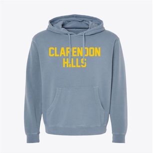 Clarendon Hills Illinois Classic Block Pigment-Dyed Hoodie