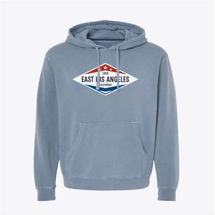 East Los Angeles California Diamond Star Pigment-Dyed Hoodie