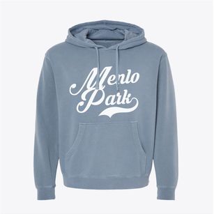 Menlo Park California Vintage Team Pigment-Dyed Hoodie