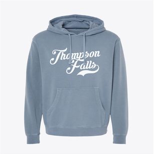 Thompson Falls Montana Vintage Team Pigment-Dyed Hoodie