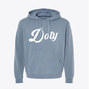 Doty Wisconsin Vintage Team Pigment-Dyed Hoodie