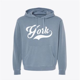 York North Dakota Vintage Team Pigment-Dyed Hoodie