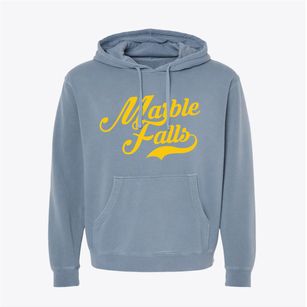 Marble Falls Texas Vintage Team Pigment-Dyed Hoodie