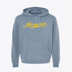 Mattapoisett Massachusetts Vintage Team Pigment-Dyed Hoodie
