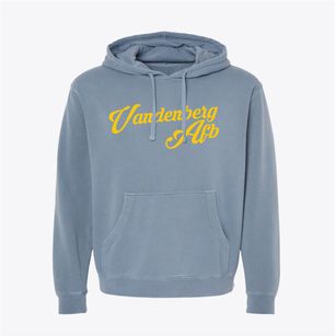 Vandenberg Afb California Vintage Team Pigment-Dyed Hoodie