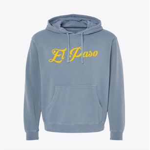 El Paso Texas Vintage Team Pigment-Dyed Hoodie