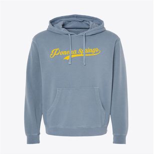 Poncha Springs Colorado Vintage Team Pigment-Dyed Hoodie