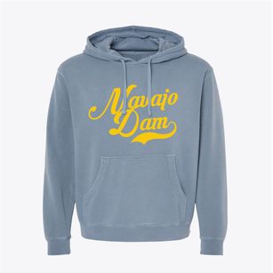 Navajo Dam New Mexico Vintage Team Pigment-Dyed Hoodie
