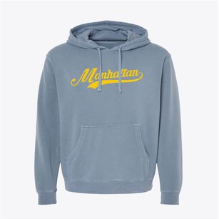 Manhattan New York Vintage Team Pigment-Dyed Hoodie