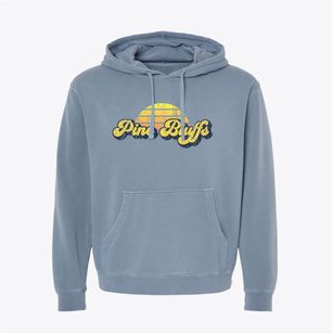 Pine Bluffs Wyoming Sublime Sunset Pigment-Dyed Hoodie