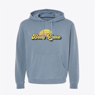 Bear Lake Wisconsin Sublime Sunset Pigment-Dyed Hoodie