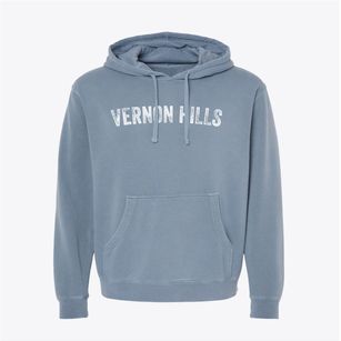 Vernon Hills Illinois Timeless Retro Pigment-Dyed Hoodie