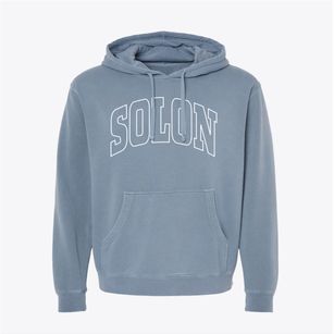Solon Ohio Trendy Block Pigment-Dyed Hoodie