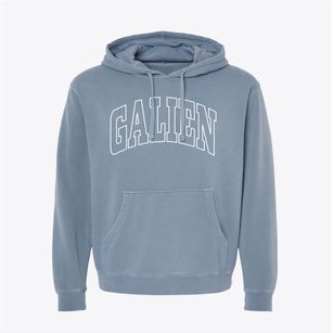 Galien Michigan Trendy Block Pigment-Dyed Hoodie