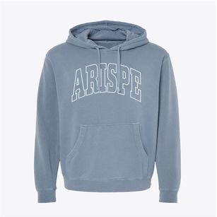 Arispe Iowa Trendy Block Pigment-Dyed Hoodie