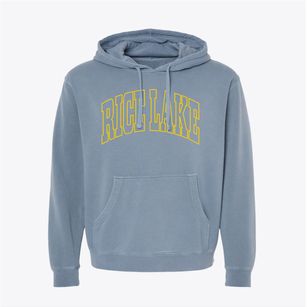Rice Lake Minnesota Trendy Block Pigment-Dyed Hoodie